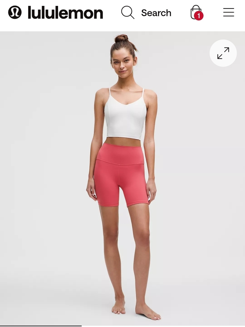 Lululemon High-Rise Women’s Shorts — Orange Nwt